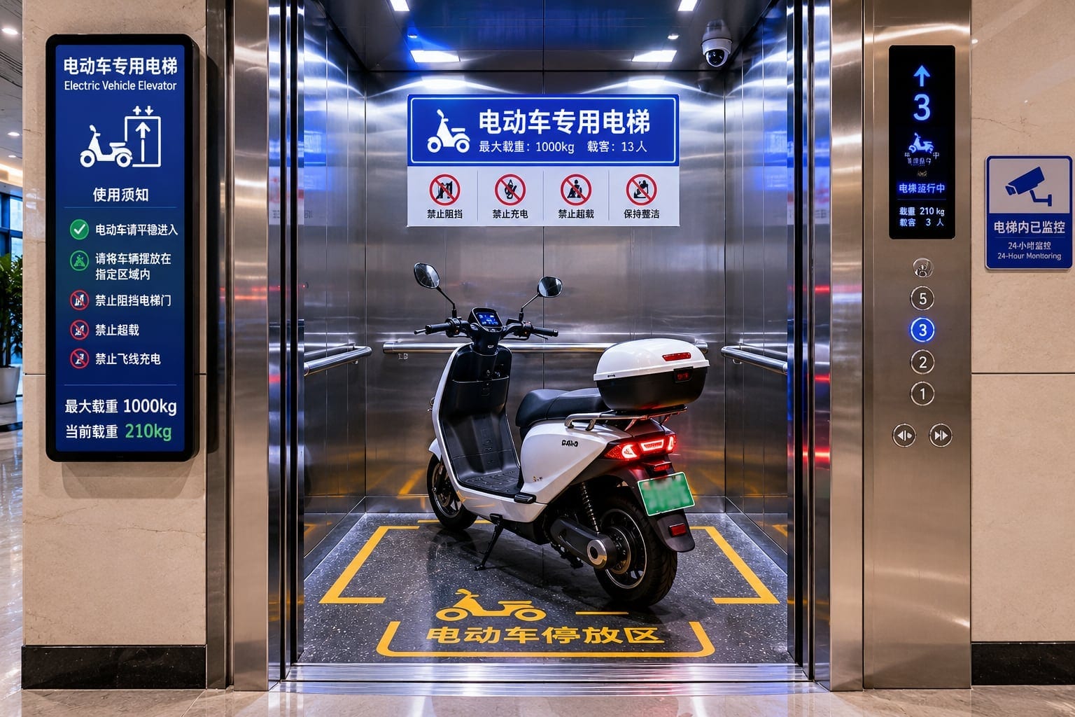 E-bike in Elevators